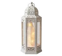 LED Christmas Tree Lantern White Battery Operated 30cm Xmas Light Decor