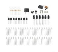 LED Christmas Tree Project Kit with 36 Diodes, Music Capability, and Clear Component Identification for Learners (B)