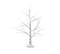 LED Christmas Tree White 60cm 24 LEDs White Light Indoor Birch Tree Mains and Battery Operated TREE02