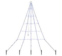 Vidaxl Led Christmas Tree With Ground Spikes Multicolour 500 Cm Metal