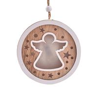 LED Christmas Wooden Ornament - Creative Hollow Luminous Snowflake Elk Wooden Pendant | Decorative Holiday Gifts, Merry Christmas Sign For Christmas Tree On The