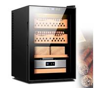 LED Cigar Humidor Cabinet, 50L Electric Cigar Humidors with Temperature Control for Fathers, Husbands, Gentlemen & Cigar Enthusiasts