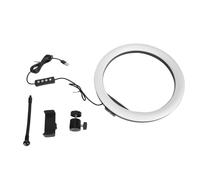 LED Circle Light with 162 Energy Saving LED Beads, 11.8 Inch Round Ring Light for Live Streaming, Selfie, Video, Compatible with Android Camera Tripod