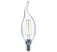 Integral ILCANDE14N046 Omni Filament Candle Bulb Flame Tip E14 250Lm 2W 2700K Non-Dimmable 320 Beam Clear Full Glass