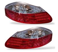 LED Clear Red/White Rear Tail Lights Pair For Porsche Boxster 986 1996-2004