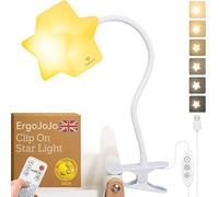 LED Clip On Star Light Warm Dimmable Lamp for Baby Nursery Bassinet Bedside