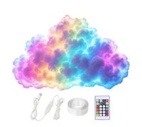 Led Cloud Light, 3D Thundercloud Led Lights USB Powered, 200cm Led Clouds for Ceiling, Wall Lamps for Bedroom Cool Stuff,Clouds Lamp Music Responsive for Bedroom & Gaming Room Party & Basement Decora