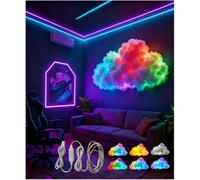 LED Cloud Light with Music Rhythm, 2025 New Cloud Lights for Ceiling,Bedroom,Gaming Room, Music-Sync Dynamic Lighting Effect, Cool Stuff for Boys, for Ceiling Bedroom Office Party (314.9in LED Light)