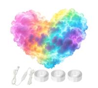 LED Clouds for Ceiling Lighting, 3D Thunderstorm Cloud Light Decoration Set - Multicoloured Dynamic Cloud Light for Home, Bedroom, Living Room, Office, Party, Festival, Photography, Celebration