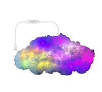 LED Clouds for Wall | USB Music Syncing Decorative Multicolor Cloud,LED Ambient Lights - for Living Room Bedroom Study Game Room Basement Garage Apartment Dormitory
