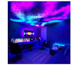 LED Clouds Lights for Ceiling, Giant 3D Cloud Light, RGB Thunder Cloud Lamp for Wall Ceiling, Room Led Lights for Bedroom for Gaming Room, Bar, Party, Bedroom 5m
