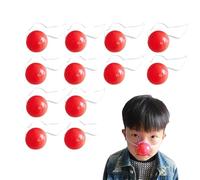 Led Clown Nose - 12pcs Red Blinking Props, Elastic Circus Nose, Flashing Party Accessory | Festive Costume Light Up For Christmas Halloween Parade Shows Carnival Stage Events Kids Adults Funny Dress