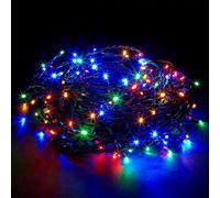 SHATCHI 1920 Christmas Tree Cluster Lights Multifunction 8 Light Modes, Timer Green Cable Indoor/Outdoor Low Voltage Holiday Home Decorations, Multicolour