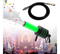 LED CO2 Jet Confetti Machine with Gas Hose | Handheld LED CO2 Confetti Gun,Battery Powered CO2 Fog Machine, ,for Party, Wedding, Club, Bar, Music Festival