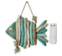LED Coastal Fish Wall Decor, Nautical Glow Wall Art With Remote