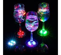 LED Coaster, 4 Pcs LED Sticker Lights, LED Bottle Lights Cup Holder Lights Car Coasters Light Up Coaster for Wine Liquor Bottle, Drinks Party, Bar Party (Multicolor)