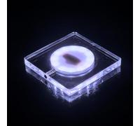 LED Coaster -Rechargeable Light Up Coasters for Drinks, 3 Modes Luminous Cup Holder for Beer, Cocktail & Wine - Perfect for Party, Wedding, Bar & Club (white, quadrilateral)