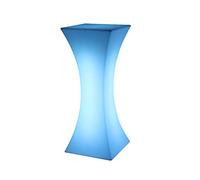 LED Cocktail Table Waterproof Square Bar Table for Outdoor Events IP65 Rated Ideal for Balcony and Patio Nightclubs Parties and Gatherings 45x110cm