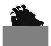 LED Colorful Party Gloves | 7-Colors Adjustable Cool Costume Mittens | Illuminated Half-Finger Gloves For Dances, Festivals And Nighttime Events