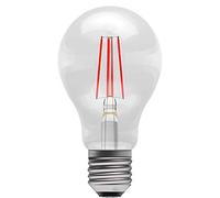 LED Coloured Filament GLS 4W E27 Red Bell