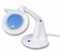 LED Compact Table Magnifier Lamp, For Use With Lighting Up Larger Work Spaces, Magnification 1.75X And 4X, Magnifier Type Bench/Desktop, Plug Type UK, Lead Length 1.5M
