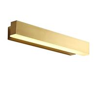 LED Copper Mirror Light Adjustable Bathroom Vanity Lamp, 3 Color Mode Vanity Wall Illumination Fixtures Brass Mirror Front Lamps for Dressing Table, Indoor Novelty Lights