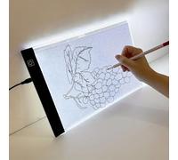 LED Copy Board Light for Drawing,3 Level Brightness Adjustable Light Pad USB Power Tracing Box for Artists Sketching, Animation, X-ray Viewin(A3)