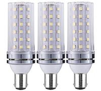 LED Corn Bulbs, Warm White 3000k G9 LED Lamps, 6000K Daylight White, 2000Lm, E27 Edison Screw Light Bulbs, Non-dimmable, Energy Saving, 3-Pack (Warm Light,Silver B15-12W)
