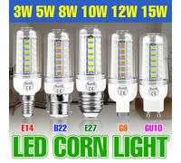 LED Corn Light AC220V E27 Lamp E14 Chandelier Bulbs GU10 Spotlights G9 Indoor Lighting B22 For Home Bedroom 3W 5W 8W 10W 12W 15W B22