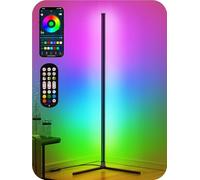 LED Corner Lamp, RGB Corner Floor Lamp with App and Remote Control, 16 Million Colors and 68+ Scenes Changing Color Changing with Music Sync for Living Room,