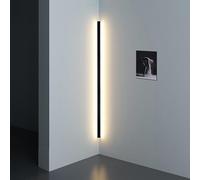 LED Corner Wall Light - Minimalist Linear Wall Sconce, Hardwired Indoor Lighting for Living Room, Stairs, Bedroom, and Entrance
