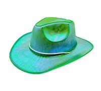 LED Cowboy Hat | Light Up Cowboy Hat | Flashing Purple Red Blue Cow-boy Hats | Neon Fashion Cow-boy Caps Costume Accessories for Disco, Birthday, Halloween, Parties (Battery Operated)