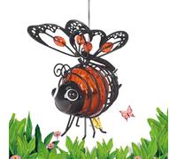 LED Critters Lantern - Outdoor Hanging Solar Bee Lights | Sun-Powered Lights | Honeybee Suspending Illumination | Dangling Sun-Driven Lamp | Honeybee Garden Ornament for Patio Balcony Yard