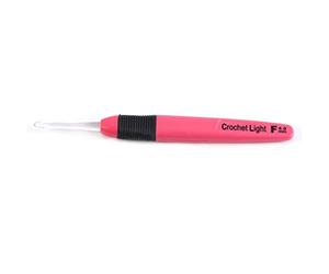 LED Crochet Hook, Light Up Crochet Needle with Soft Ergonomic Handle for Arthritic Hands, Smooth Yarn Weaving Sewing Stitch Tool for Beginners Craft Knitting Projects