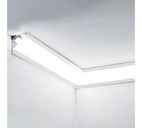 LED Crown Molding Lights - 82ft Linear Ceiling Trim for Indirect Lighting White Acrylic Cove Lighting Aluminum Design for Home Decor & Ambient Illumination