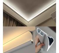 LED Crown Moulding Trim for Ceiling & Skirting - Easy Installation Indirect Lighting Solution Modern Home Décor Energy-Efficient Stylish Lighting Accent