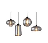 LED Crystal Chandelier, Retro Industrial Hanging Ceiling Light for Dining Room & Bedroom, Decorative Lighting Fixture, Modern Elegant Home Decor