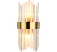LED Crystal Wall Lamps Sconce Bedroom Gold Wall Bedside Lamp Modern Luxury Indoor Wall Lights Country Style Living Room Decor E14 Corridor Lighting Fixture,Soft Light