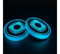 LED Cup Holder Lights for All Models, 2pcs LED Car Coasterss with 7 Colors Luminescent Light Cup Pad, USB Charging Cup Mat for Drink Coaster Accessories Interior Decoration Atmosphere Light.(Blue)
