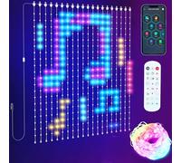 LED Curtain Lights, 3x3m 400 RGBIC LED String Lights, App Controlled, Indoor/Outdoor, IP65 Rated for Bedroom, Weddings, Parties