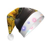 LED Daffodil Bouquet Christmas Hat for Adults Unisex Christmas Hat for New Year Festive Party