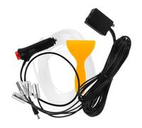 LED Decorative Light Strips 6 Meter 12v App Control for Car Interior | White Fibre Optic Kit, Metal and Plastic Build, Remote Control, 1 in 4 Way Split, Car Interior Decoration