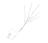LED Decorative Tree Light Plastic Iron Wire Silver 2pcs