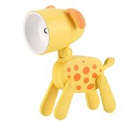 LED Desk Dog Lamp, Lightweight Lovely Dog Shape Night Light, ABS Material, Adjustable Phone Stand for Dormitory, Bedroom, Portable Reading Table Lamp for Kids and Students, 2.2 x 2.1 x 3.8 inches