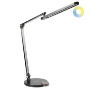 Beliani Led Desk Lamp Caroy With Wireless Charger Black