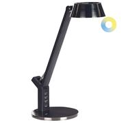 Beliani Metal Led Desk Lamp With Usb Port Brass Chamaeleon