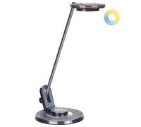 Beliani Led Desk Lamp Corvus With Dimmer Metal Black