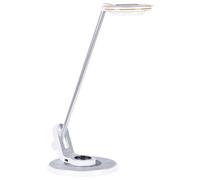 LED Desk Lamp CORVUS with Dimmer Metal White/ Silver