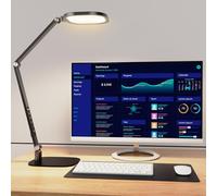 LED Desk Lamp for Home Office, Desk Light for Video Call, 3 Color Temperature 10 Brightness Computer Light, Dimmable Led Desk Lights with Memory & Timer Func, Metal Swing Arm Architect Desk Lamp
