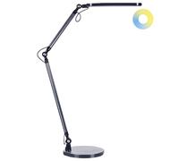 Beliani LED Desk Lamp GRUS with Dimmer Metal Black, Black